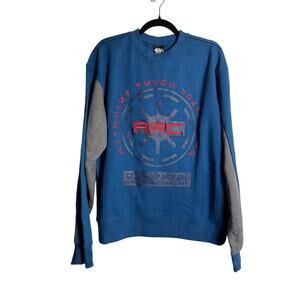 DISNEY STAR WARS Arc Trooper Sweatshirt NWT LS Crew Blue Gray Size M